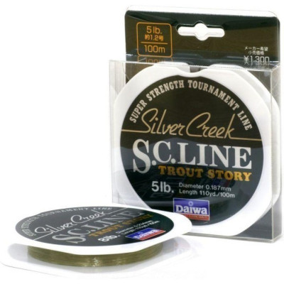 Монолеска DAIWA Silver Creek S.C. Line 4 Lb (0.164мм) - 100м